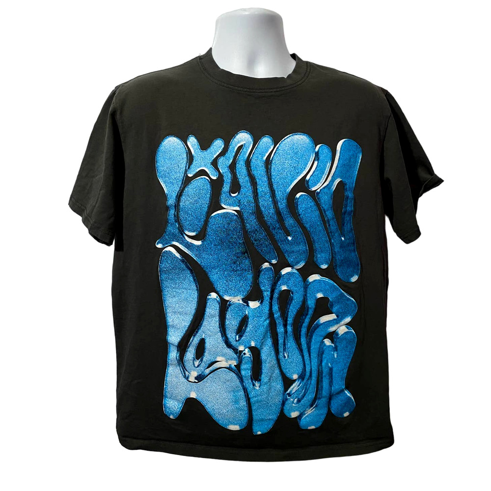 Liquid Lagoon Gray Blue shirt size Medium by jacob robillard
